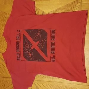 Red Exclusive Lootwear Dragon Ball Z 2019 30th Anime Anniversary Graphic Tee